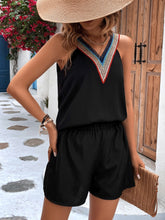 Contrast Tape Tank Top & Shorts